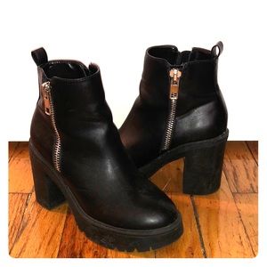 Steve Madden Black Booties